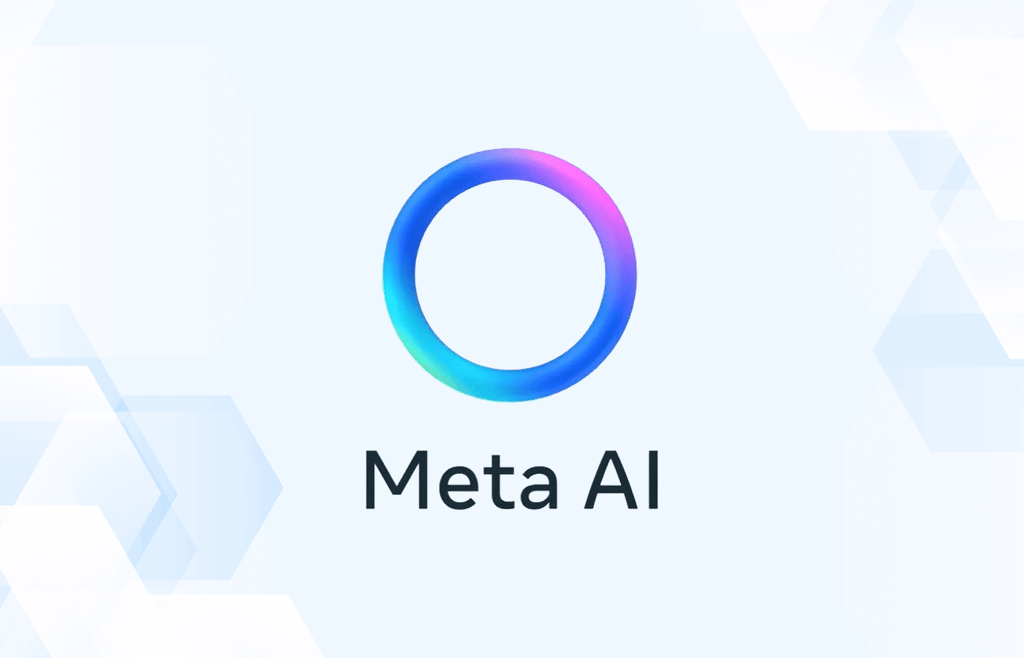 Review graphic featuring the logo of Meta AI.