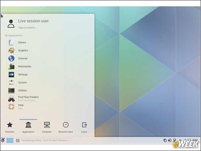 5 - Kickoff Application Launcher Organizes the Desktop