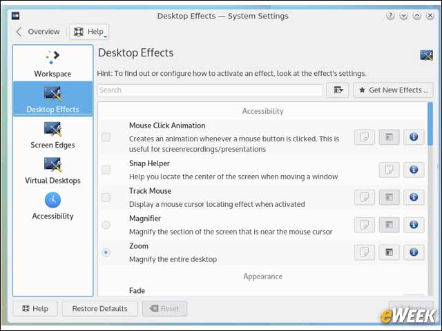 4 - Users Can Enable Multiple Desktop Effects