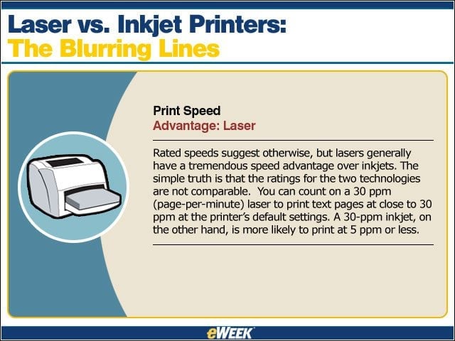 Laser vs. Inkjet Printers: The Blurring Lines