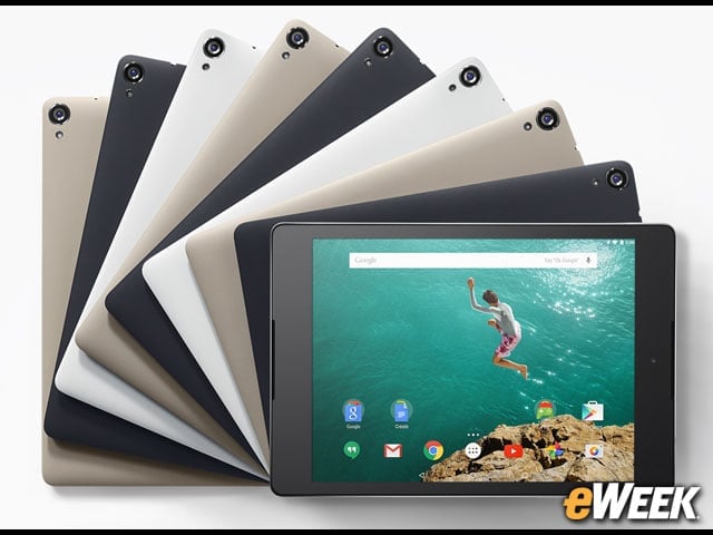 Nexus 9: The Device's Design Is Strong and Has Three Colors