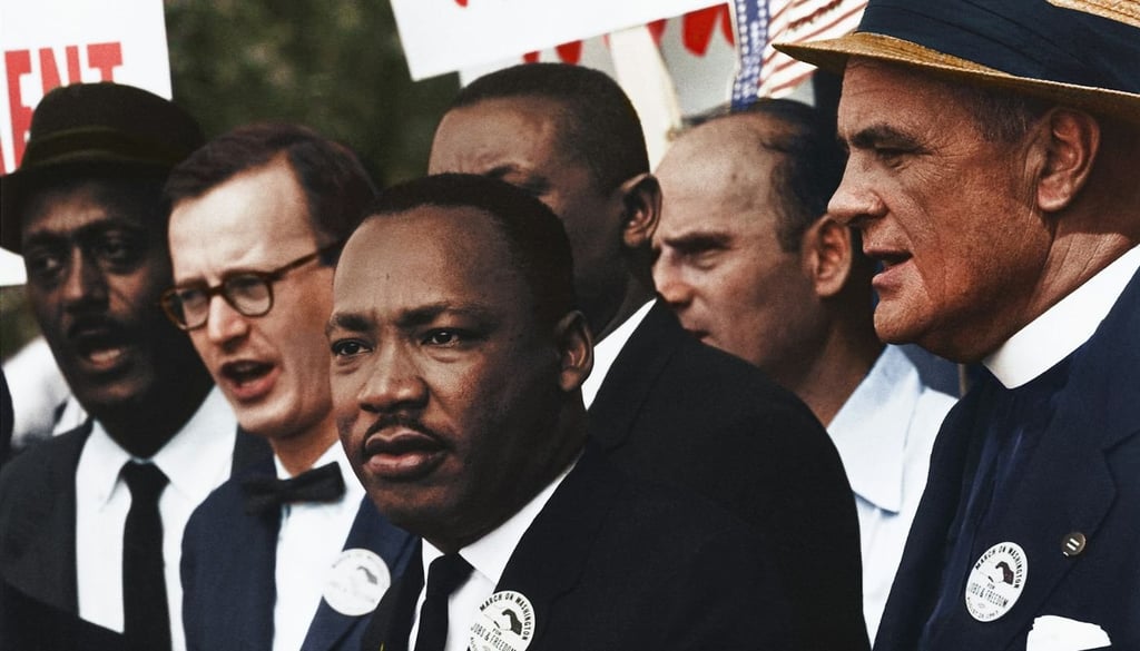 Dr. Martin Luther King Jr. at the March on Washington, 1963.