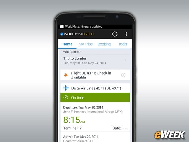 WorldMate Takes Control Over All Aspects of the Trip