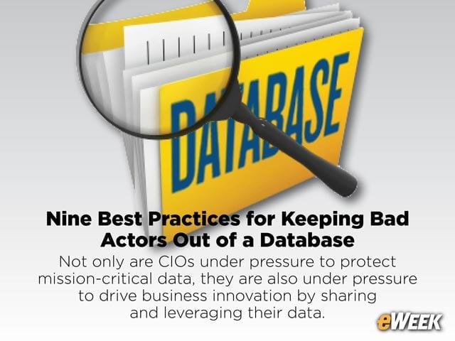 Nine Best Practices for Keeping Bad Actors Out of a Database