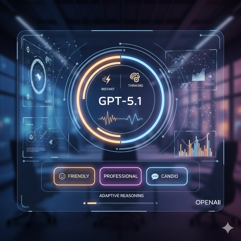 The Newly-launched OpenAI GPT 5.1 AI generated UI.