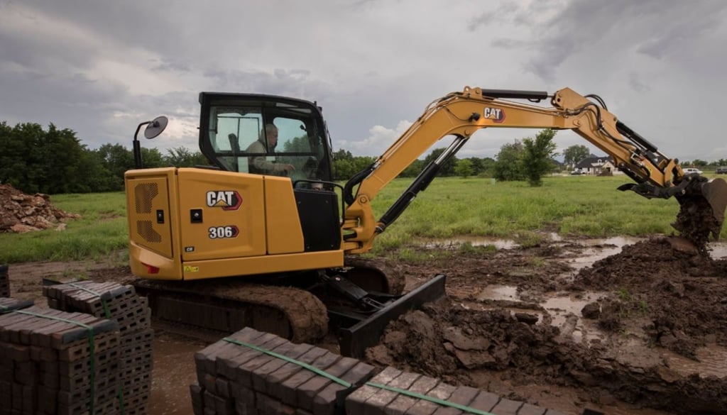 Caterpillar excavator