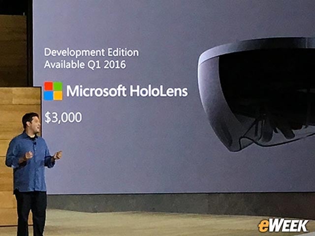 Pricey HoloLens Development Edition in Q1 2016