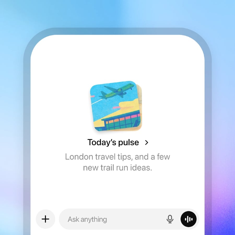 ChatGPT new personalized daily update homepage.