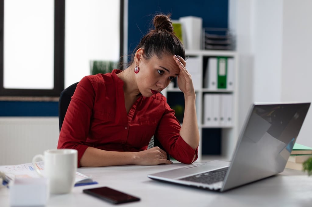 Unhappy woman