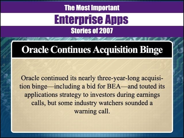 The Most Important Enterprise Apps Stories of 2007