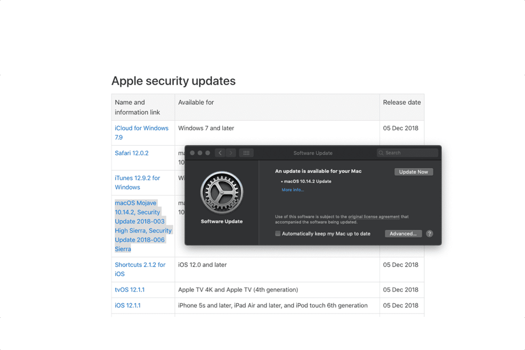 Apple update