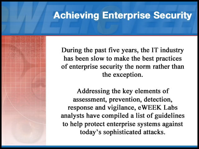 Five Steps to Security: Best Practices