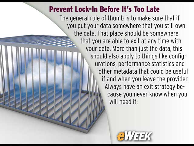 Prevent Lock-In Before It's Too Late
