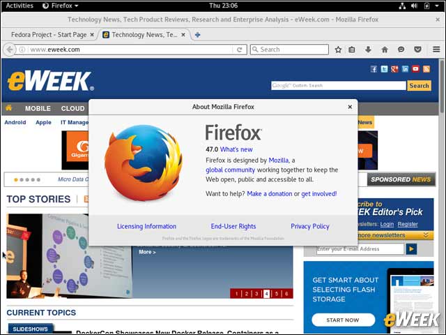 7 - Firefox 47 Is the Default Browser