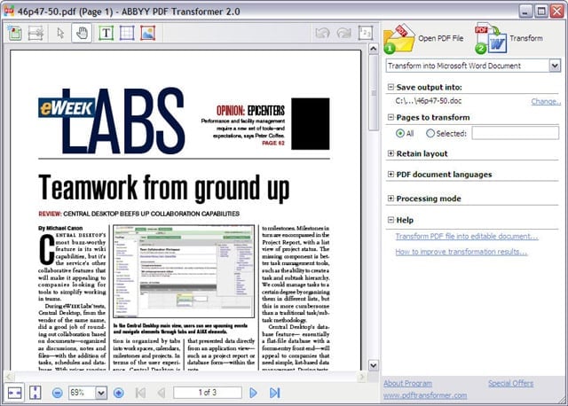 eWEEK Labs Walk-Through: Adobe Acrobat Alternatives
