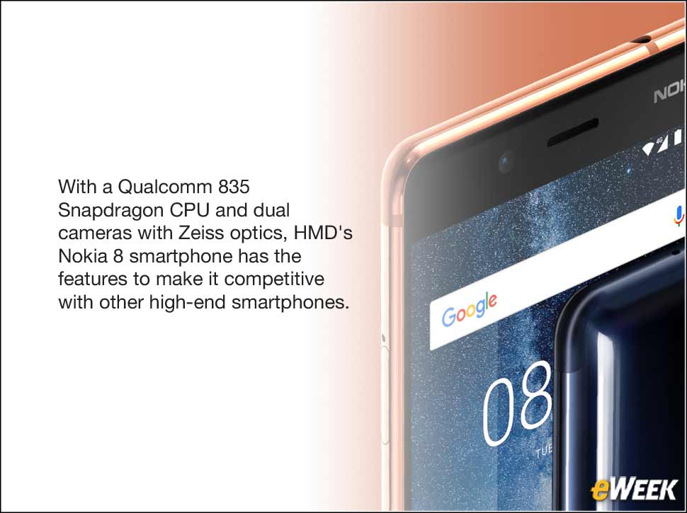 1 - Nokia 8 With Snapdragon 835 CPU Goes for High-End Smartphone Market