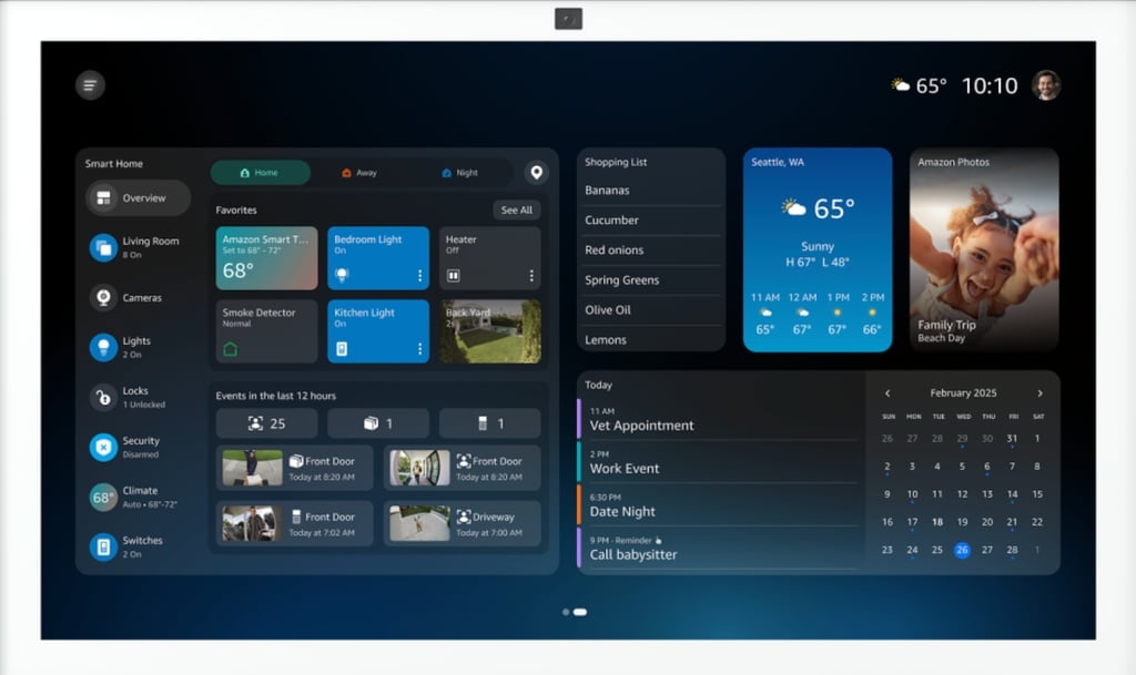 Alexa+ Dashboard.