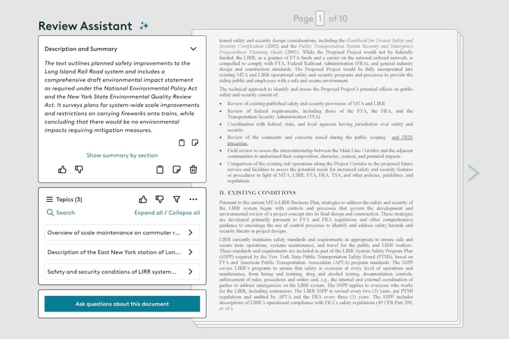 Everlaw interface.