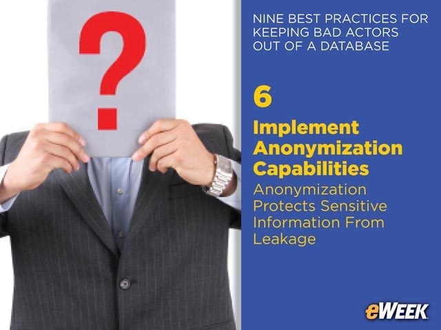 Implement Anonymization Capabilities