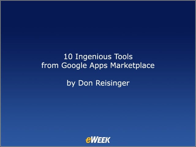 10 Ingenious Tools from Google Apps Marketplace