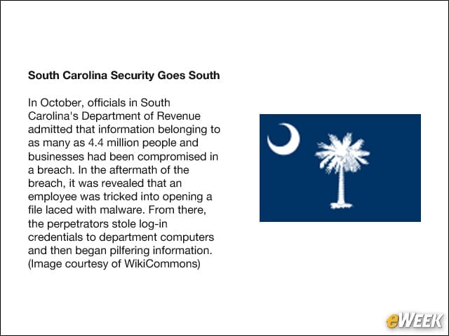 South Carolina Security Goes South