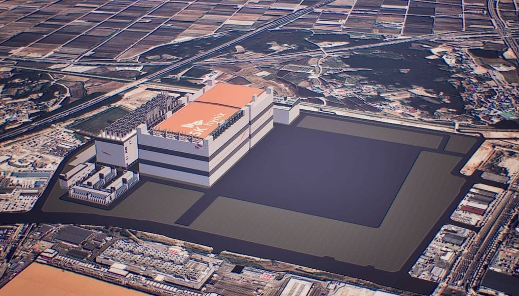 Artist's rendering of SK Hynix's new P&T7 fabrication plant