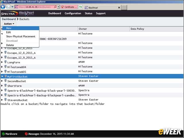 5 - BlackPearl Employs Concept of Buckets to Store Files