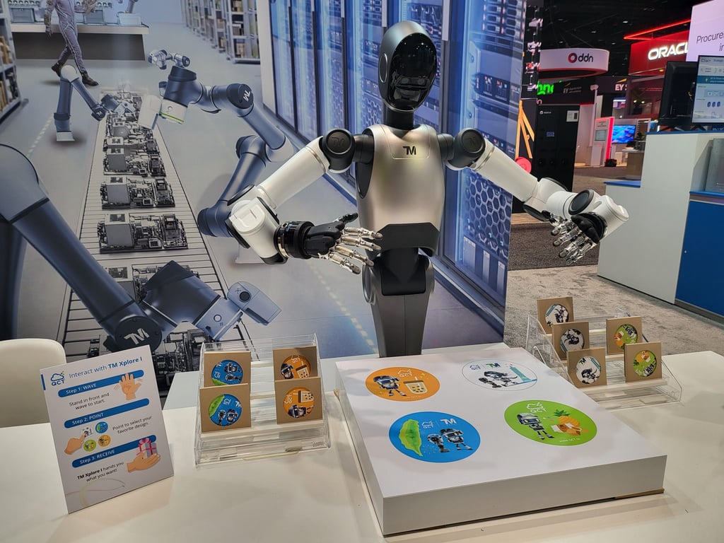 Techman’s Humanoid Robot solving puzzles.