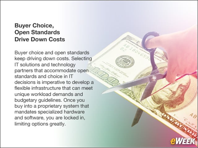Buyer Choice, Open Standards Drive Down Costs
