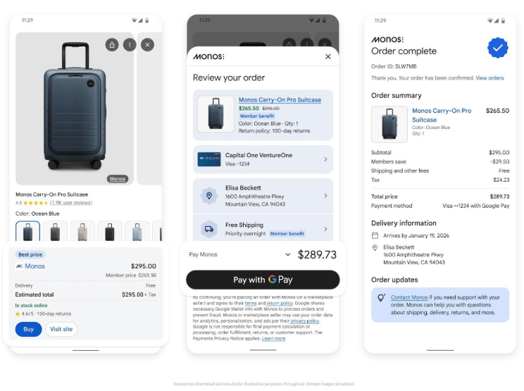 Review checkout screenshot