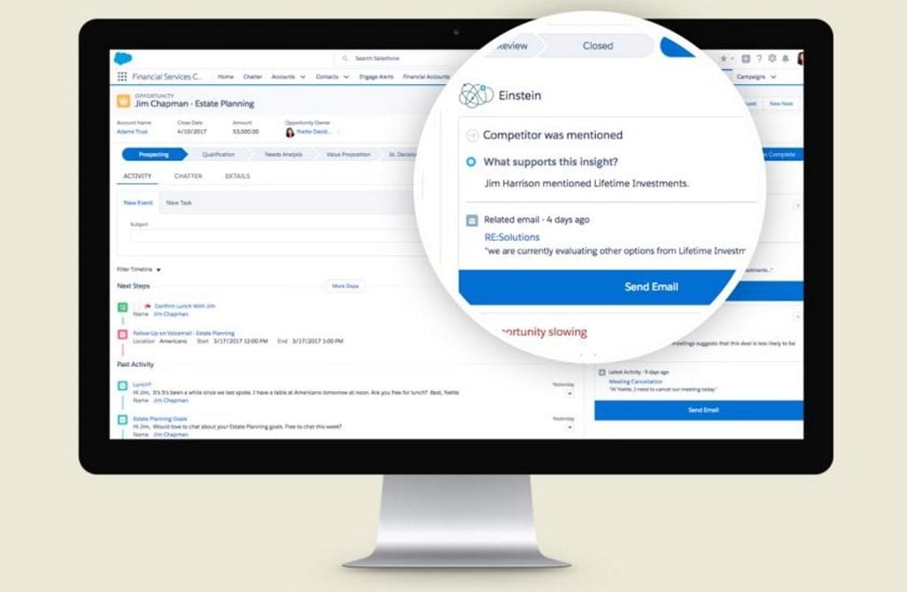Salesfore Einstein Financial Cloud