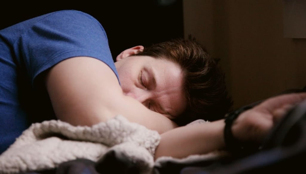 a person sleeping