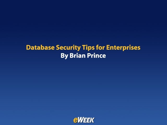Database Security Tips for Enterprises