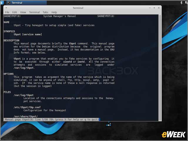 9 - Tiny Honeypot Provides Fake Services