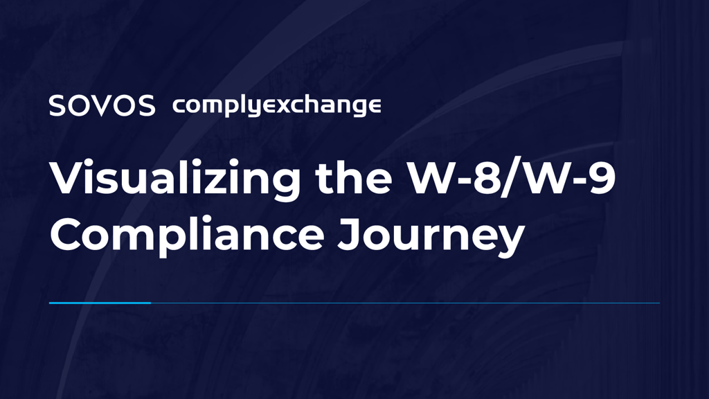 Visualizing the W-8/W-9 Compliance Journey