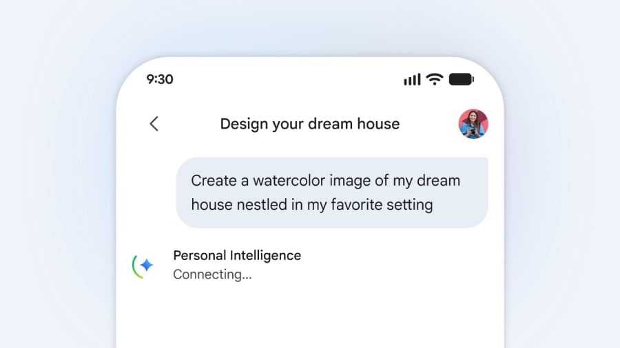 Google Personal Intelligence on smartphone.
