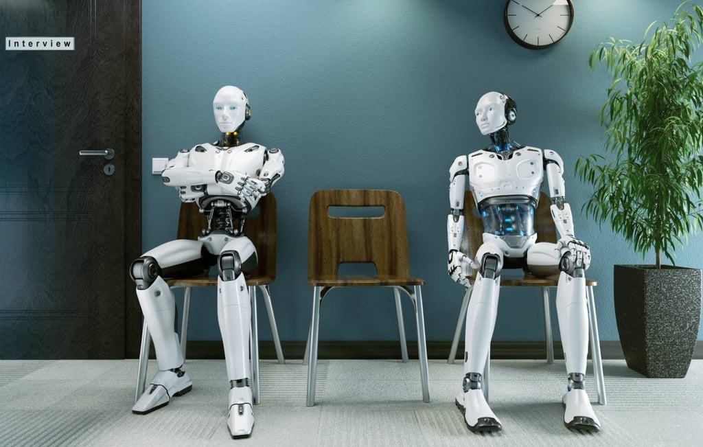 AI robot sitting
