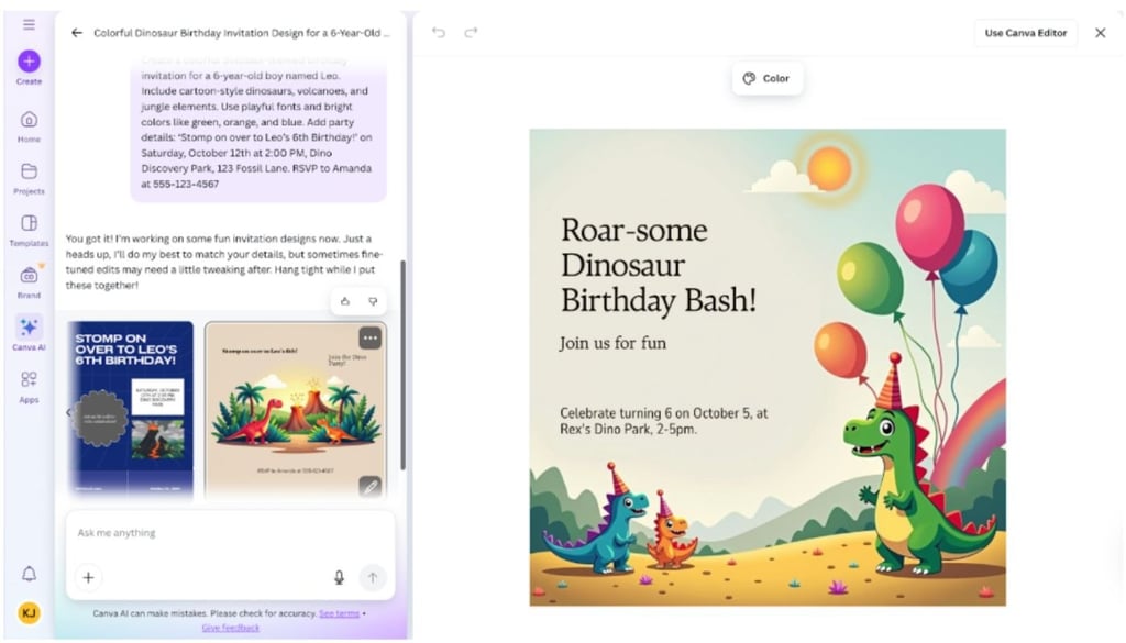 Canva AI Assistant