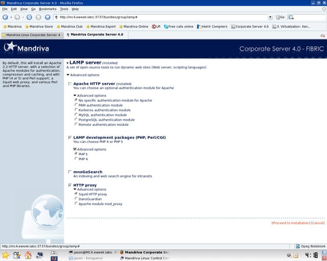 eWEEK Labs Walk-Through: Mandrivas Linux Corporate Server 4