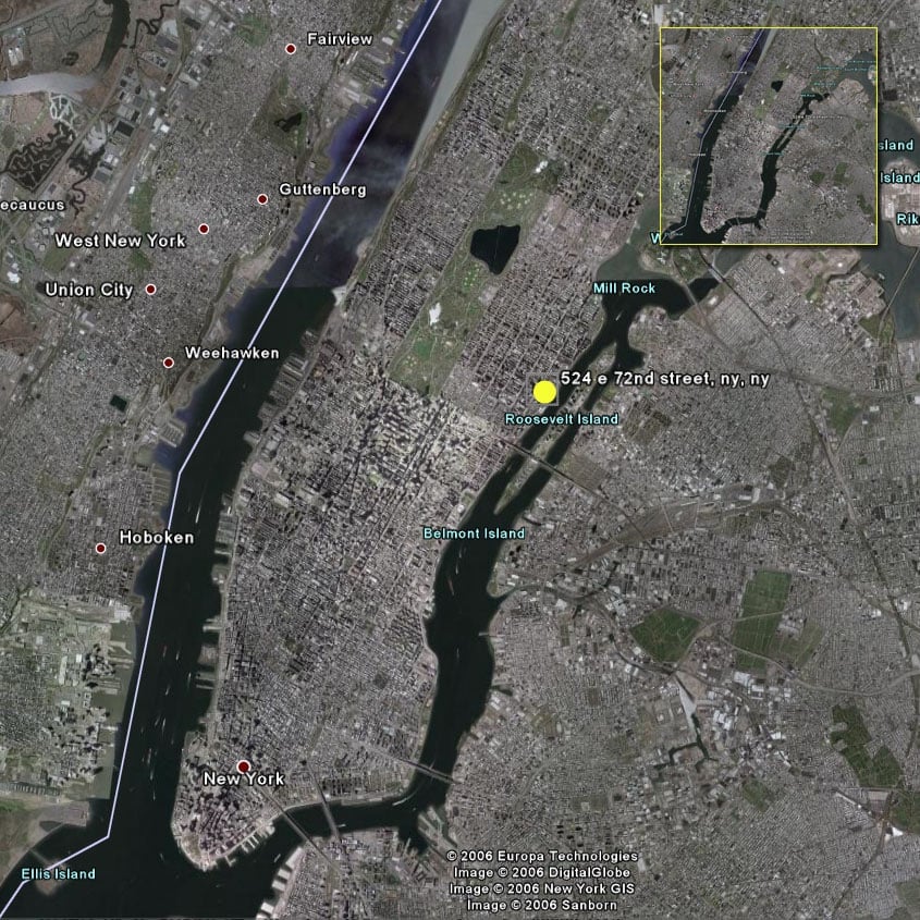 Google Earth: Manhattan Plane Crash