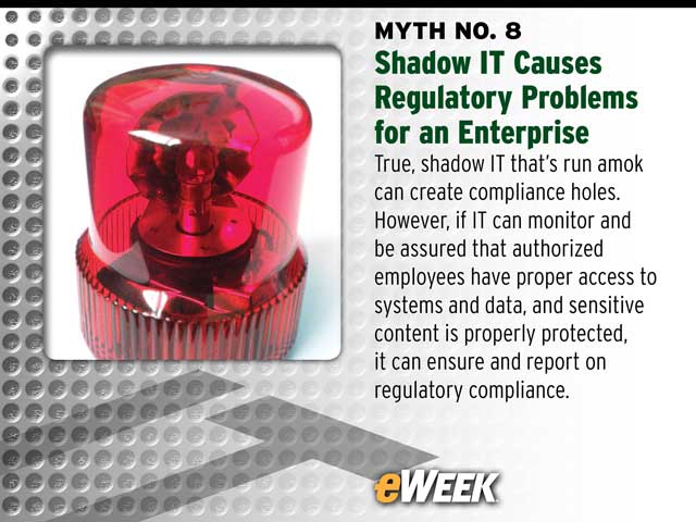 Myth No. 8: Shadow IT Causes Regulatory Problems for an Enterprise