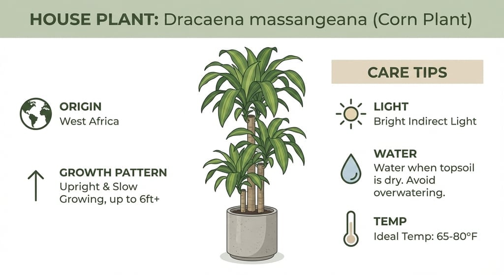 Nano Banana infographic based on an image of a houseplant.