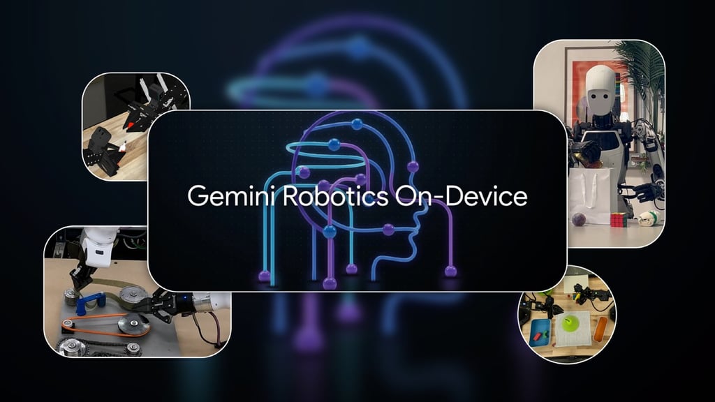 Google Gemini Robotics on device featured image.