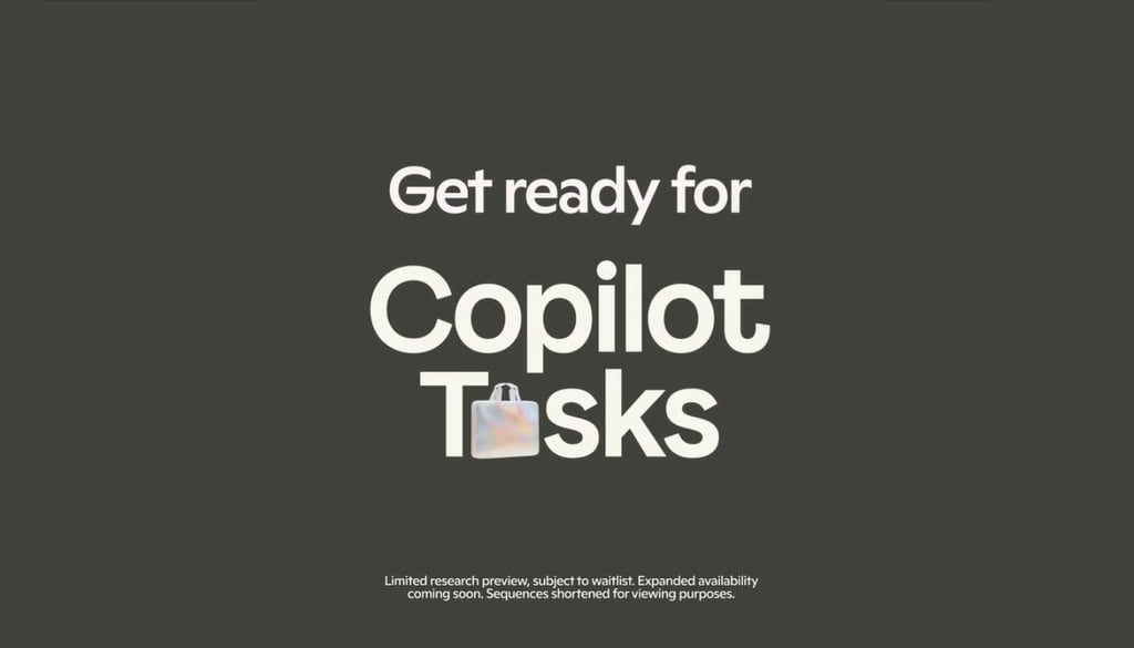 Copilot tasks announcement