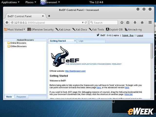 BeEF Provides Browser Exploitation Tools