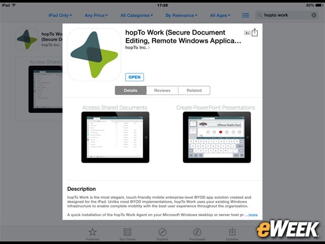 Mobile Device Client Only Accesses Data, Apps Remotely