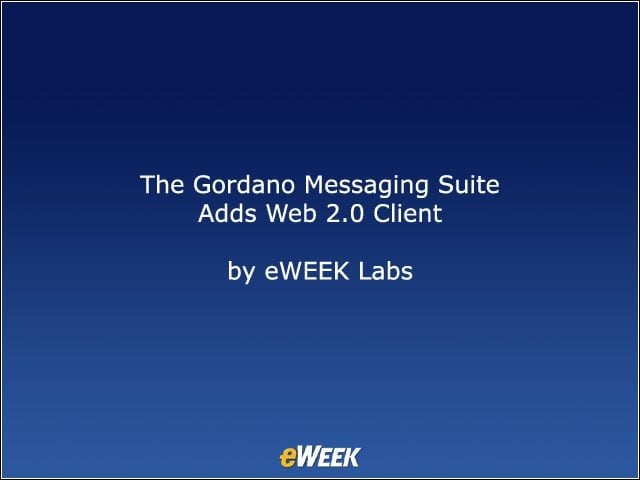 Gordano Messaging Suite Adds Web 2.0 Client