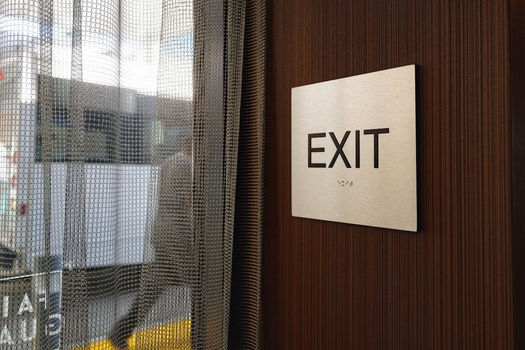 Exit sign