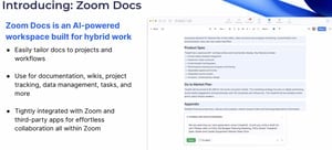 Zoom docs