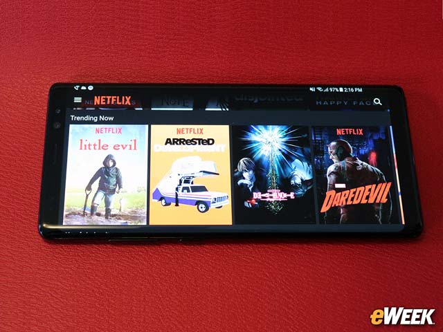 The Note 8 Displays HDR Video Content, Too